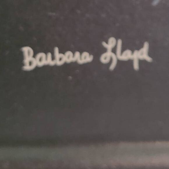 Barbara Lloyd Christmas Plate Winter Snowman with Top Hat Decorative Xmas Decor - Picture 3 of 4